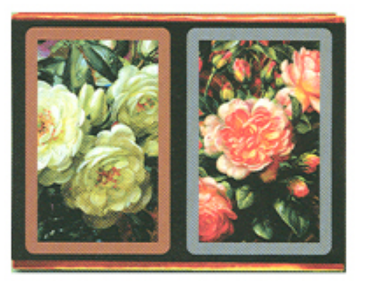 Congress Playing Card Set: Cabbage Roses 2-deck Set, Jumbo Index main image